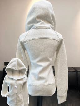 Slim Fit American Style Hooded Cardigan Women's Yoga Top Spring Autumn Chic Student Outerwear Long Sleeve Zipper Closure
