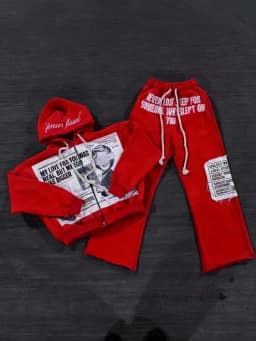 High Street Trendy Street Pants Embroidered Hoodie Design Sense Dark Series Loose Casual Pants Men's and Women's Hoodies Y2K