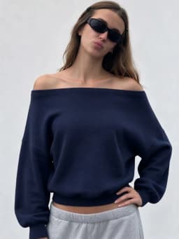 Absobe Women Off Shoulder Casual Sweatshirts Fashion Solid Color Long Sleeve Loose Pullover Tops Y2K Hot Girl Streetwear Outfit