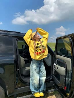 Letter Print Hoodie for Women American Loose Streetwear Warm Pullover Bf Autumn Winter Thick All Match Yellow Sweatshirts