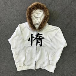 Grunge Goth Y2K Zip up hoodie Harajuku Letter Print Streetwear Punk Zipper Hoodie sweatshirt Retro Oversized Hip Hop Jacket EMO