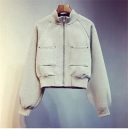Women's Zipper Hoodie Spring Autumn Thin New Korean Version Ins Trendy Open Cardigan Loose Outerwear Short Versatile Top