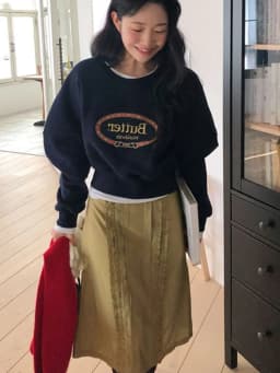American Lazy Loose Women's Fleece Lined Long Sleeve round Neck Short Style Sweatshirt Jacket Autumn Winter Base Layer Top