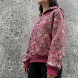 American INS Floral High Street Cool Trend Autumn Winter Loose Joker Hoodies Y2K Fashion Harajuku Long Sleeve Zipper Sports Coat