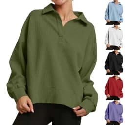 Women Hoodless Sweatshirt Sports Sweatshirt Color Change Sports Sweatshirt Outfits Women