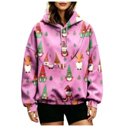 Women Fall And Winter Hoodie With Pet Pouch Oversized Pocket Colorful Print Sweatshirt For Dogs And Zip up Fleece Hoodie Women