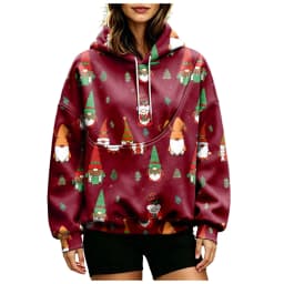 Women Fall And Winter Hoodie With Pet Pouch Oversized Pocket Colorful Print Sweatshirt For Dogs And Zip up Fleece Hoodie Women