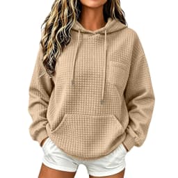 Womens Knit Hoodies Casual Fit Hooded Sweatshirt With Pocket Oversized Hoodies Fall Outfits For Women Womens Full Zip Hoodie