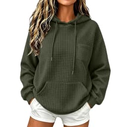 Womens Knit Hoodies Casual Fit Hooded Sweatshirt With Pocket Oversized Hoodies Fall Outfits For Women Womens Full Zip Hoodie