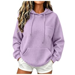 Womens Knit Hoodies Casual Fit Hooded Sweatshirt With Pocket Oversized Hoodies Fall Outfits For Women Womens Full Zip Hoodie
