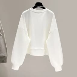 Loose Fit Women's Short Sleeve Long Sleeve Hoodie Spring Autumn Korean Style Trendy Zipper Pocket Head over Shirt