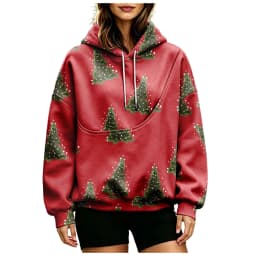 Women Fall And Winter Hoodie With Pet Pouch Oversized Pocket Colorful Print Sweatshirt For Dogs And Zipper Hoodies for Women