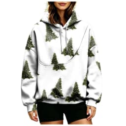 Women Fall And Winter Hoodie With Pet Pouch Oversized Pocket Colorful Print Sweatshirt For Dogs And Zipper Hoodies for Women