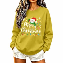 Christmas Womens Funny Christmas Sweatshirt Christmas Fashion Christmas Outfit Long Sleeve Christmas Fleece Jacket with Hoodie