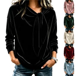 Womens Casual Long Sleeve Graphic Tee Shirts Crew Neck Sweatshirts Pullover Tops For Women Banded Sweatshirt Women