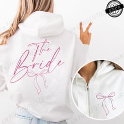 Personalized Bridesmaid Print Women Zip Up Hoodies Bridal Party Graphic Hooded Hoodies Maid of Honor Hoody Sweatshirts Gifts