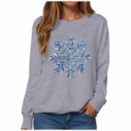 Christmas Womens Funny Christmas Sweatshirt Christmas Fashion Christmas Outfit Long Sleeve Christmas Long Sleeve Apparel Shirt