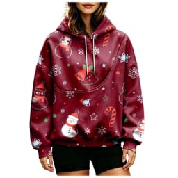 Women Fall And Winter Hoodie With Pet Pouch Oversized Pocket Colorful Print Sweatshirt For Dogs And Cats Sleep Hoodies Women