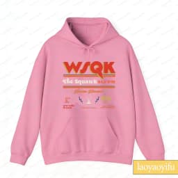 WSQK The Squawk Unisex Hooded Sweatshirt Aesthetic Women Clothing Vintage 80s Graphic Pullover Long Sleeve Retro Shirt Gift Tops