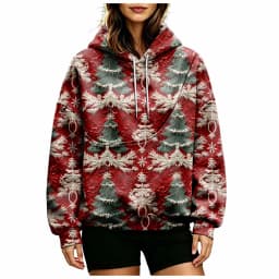 Women Fall And Winter Hoodie With Pet Pouch Oversized Pocket Colorful Print Sweatshirt For Dogs And Women's Hoodies Pullover
