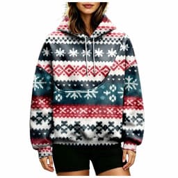 Women Fall And Winter Hoodie With Pet Pouch Oversized Pocket Colorful Print Sweatshirt For Dogs And Long Sweatshirt with Zipper