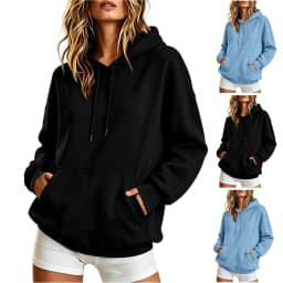 Women Long Sleeved Hooded Sweatshirt Casual Pullover Hooded Sweater Warm Sweater Sporty Sweater Comfortable Long Zip up Hoodie
