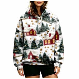 Women Fall And Winter Hoodie With Pet Pouch Oversized Pocket Colorful Print Sweatshirt For Dogs And Cats Woman's Zip Hoodie