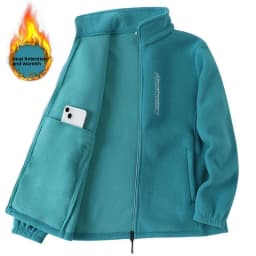 Loose Zipper Open Cardigan Sweatshirt for Middle-Aged And Elderly Large Size Mommy Style Fashionable Comfortable Polyester