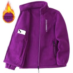 Loose Zipper Open Cardigan Sweatshirt for Middle-Aged And Elderly Large Size Mommy Style Fashionable Comfortable Polyester