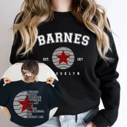 Bucky Barnes 1917 Sweatshirt Winter Soldier Trigger Words Shirt Superhero Hoodie Men Women Long Sleeve Crewneck Sweatshirts top