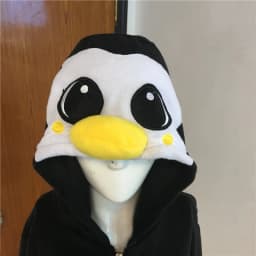 S,M,L Novelty Cute Penguin Fleece Warm Sweatshirt Tracksuits Women gardigan hoodies Girl Winter cute Hooded Jacket