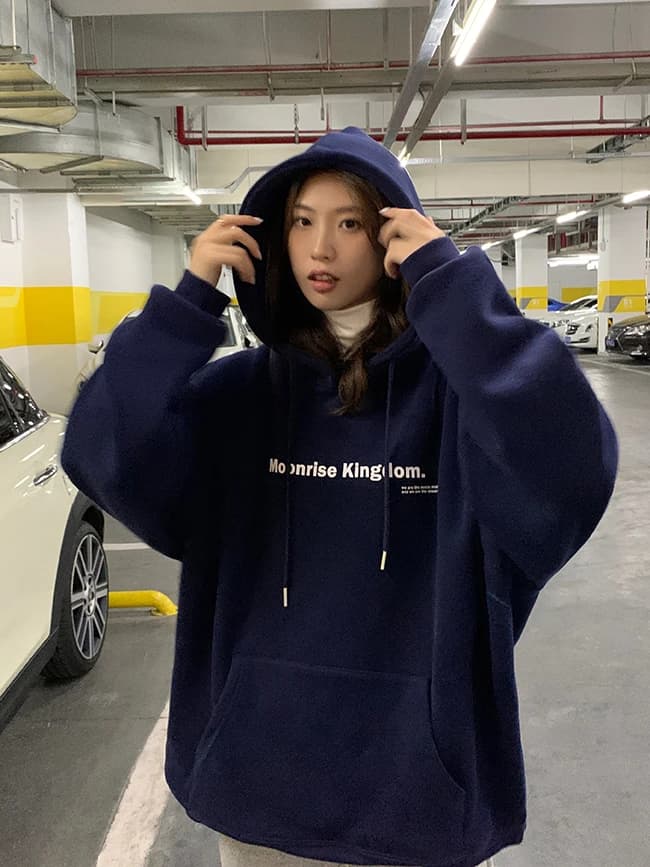Oversize Black Hoodie Women's Spring Autumn Style 2026 New Popular Loose Outerwear Korean Lazy Thickened Long Sleeve