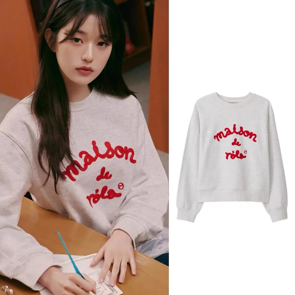 Rola round Neck Printed Hoodie Women's Casual Loose Short Top Autumn Fashion Streetwear Comfortable Fit Long Sleeve Sweatshirt
