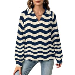Betawoo Sunflower Premium Casual Long Sleeve V-Neck Sweatshirt For Women