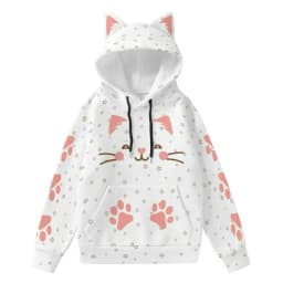 Japanese 3D Printing Casual Hoodies Women Y2k Aesthetic Vintage Loose Hoody Autumn Streetwear ​Zipper Pocket Grunge Sweatshirt