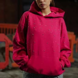 New hooded sports pullovers and diamond printed couple style streetwear for winter 2025, INS
