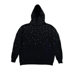 New hooded sports pullovers and diamond printed couple style streetwear for winter 2025, INS