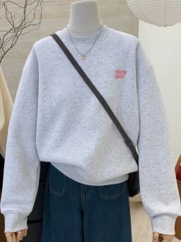 Loose Fleece Women's Sweatshirt Long Sleeve Letter Print Korean Style Comfortable Autumn Winter Casual Top for Ladies
