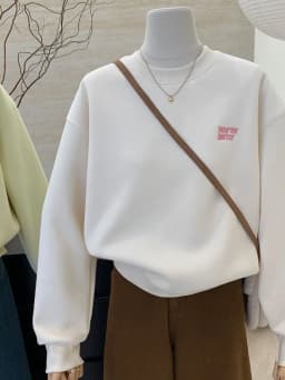 Loose Fleece Women's Sweatshirt Long Sleeve Letter Print Korean Style Comfortable Autumn Winter Casual Top for Ladies