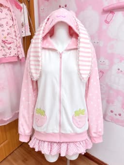 Y2K Fairy Grunge Japanese Printed Cardigan Women Ruffle Patchwork Outerwear Sweet Lolita Harajuku Daily Casual Street Outfit