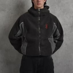 New European and American Autumn and Winter Outerwear Made of Fleece Y2K for Both Men and Women High Street Jacket Sweatshirt