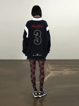American High Street Sporty Long Sleeve Neck Jacket Women's Autumn Winter Cotton Sweatshirt Comfortable Breathable