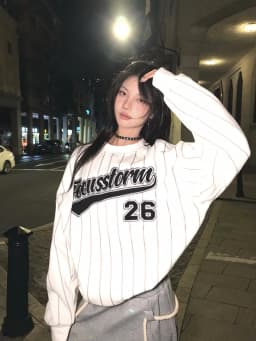 Loose Fit Tie Dye Long Sleeve Hoodie Women's Spring Autumn Winter New Style Hong Kong Flavor Striped Letter Baseball Jacket