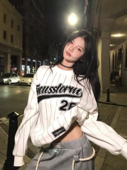 Loose Fit Tie Dye Long Sleeve Hoodie Women's Spring Autumn Winter New Style Hong Kong Flavor Striped Letter Baseball Jacket
