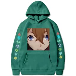 Hu Tao Zhongli Vintage Streetwear Wanderer Faruzan Nahida Xiao Cartoon Gothic Sweatshirt Genshin Impact Korean Style Y2k Hoodies