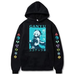 Hu Tao Zhongli Vintage Streetwear Wanderer Faruzan Nahida Xiao Cartoon Gothic Sweatshirt Genshin Impact Korean Style Y2k Hoodies