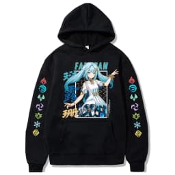 Hu Tao Zhongli Vintage Streetwear Wanderer Faruzan Nahida Xiao Cartoon Gothic Sweatshirt Genshin Impact Korean Style Y2k Hoodies