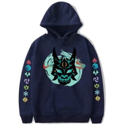 Hu Tao Zhongli Vintage Streetwear Wanderer Faruzan Nahida Xiao Cartoon Gothic Sweatshirt Genshin Impact Korean Style Y2k Hoodies