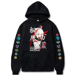 Hu Tao Zhongli Vintage Streetwear Wanderer Faruzan Nahida Xiao Cartoon Gothic Sweatshirt Genshin Impact Korean Style Y2k Hoodies
