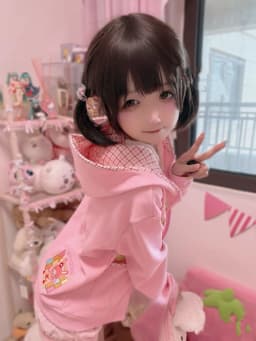 Cute Sweet Japanese Style Plaid Hoodie Long Sleeve Children's Fun Amusement Park Pink Outfit Women's Fashion Commute Style